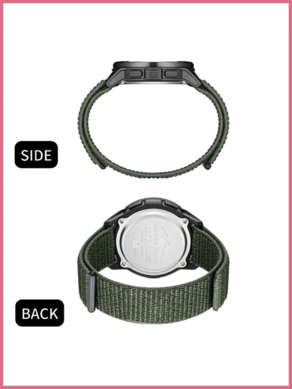 CakCity Digital Watch Military Tactical Carbon Fiber Nylon Strap